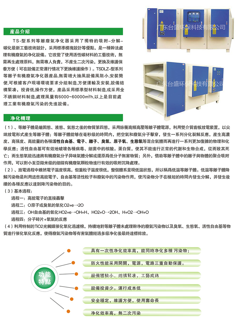 TSDLZ系列等離子廢氣淨化器