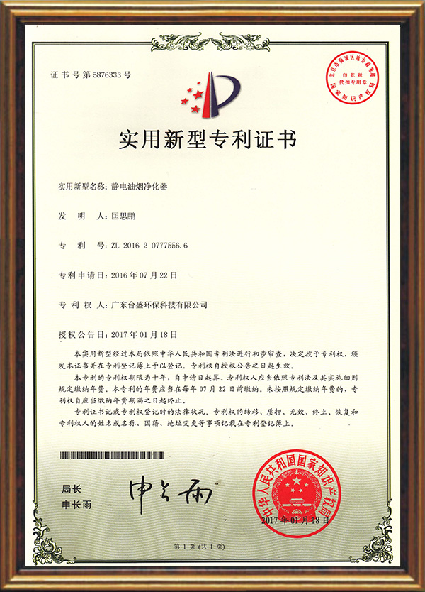 靜電(diàn)油煙淨化器
